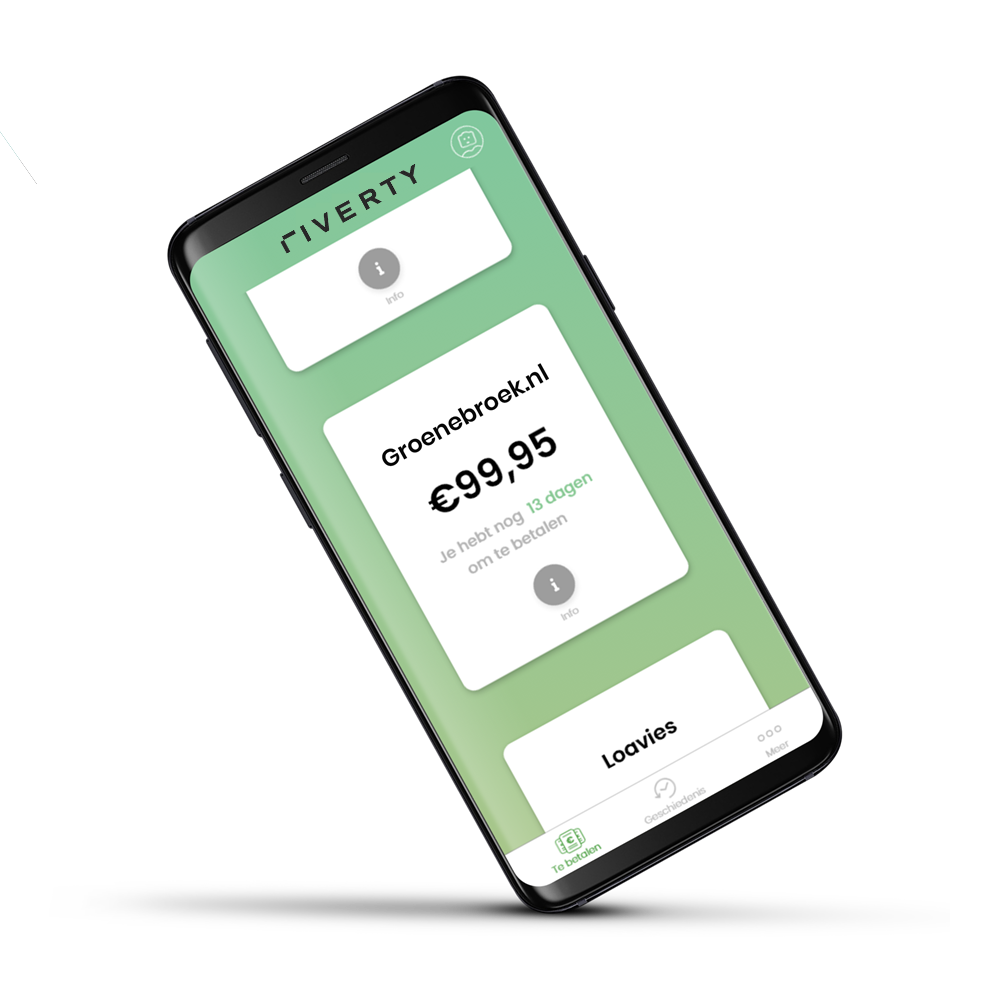 Riverty betalingen terugzien in de app