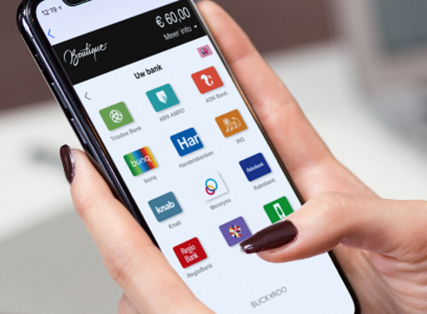 Buttons die lekker onder de duim liggen en een kaartgegevens die via de lens van je smartphonecamera in te lezen zijn, kies voor een smart checkout speciaal voor mobiel betalen.
