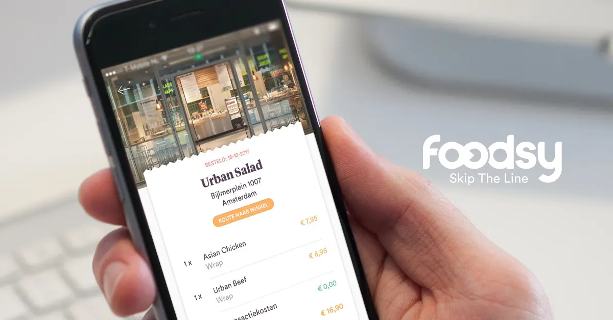 Foodsy order app in-app payments by Buckaroo