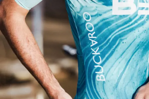 Nieuwe BEAT Cycling shirt 2022 wielershirt blauw Buckaroo