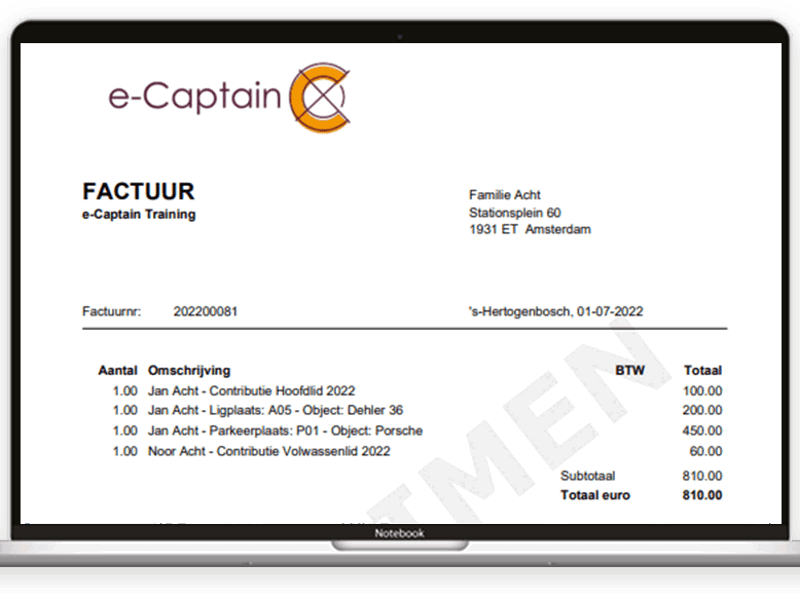 Laptop Factureren Voorbeeld Factuur 2 Full