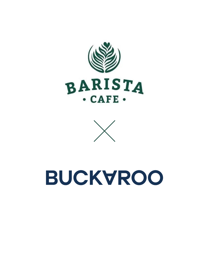 Logo's van Barista Cafe en Buckaroo