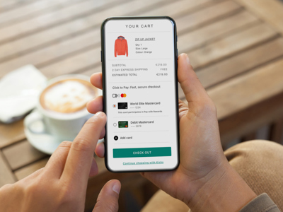 Pinautomaat voor horeca - terras