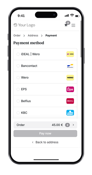 Checkout Odoo op telefoon